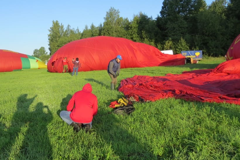 Полет на воздушном шаре в Москве9