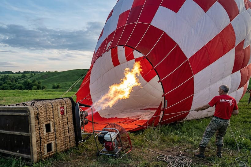 Запуск воздушного шара
