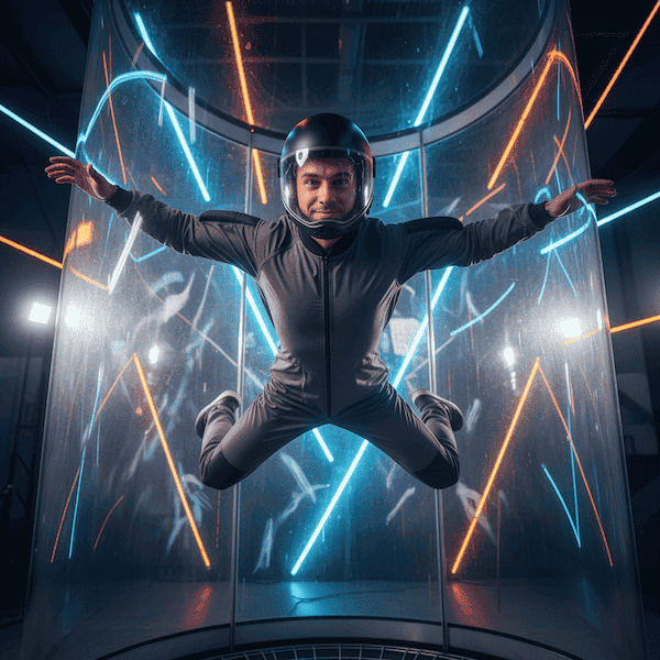 Свободный полет в аэротрубе