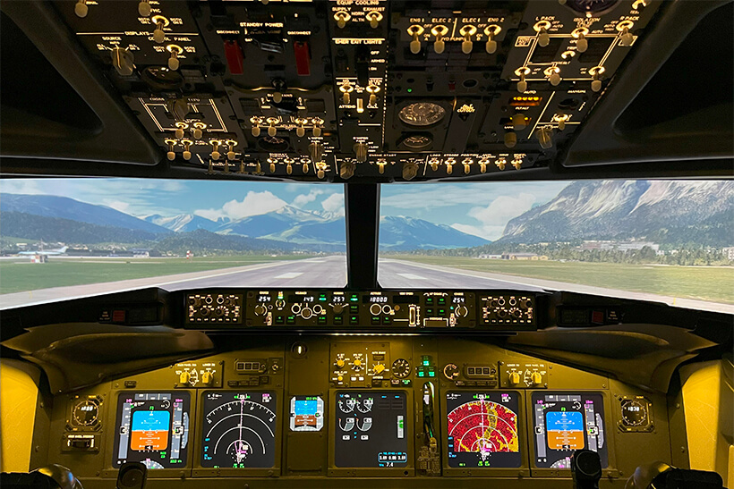 Полёт на авиасимуляторе Boeing 7370