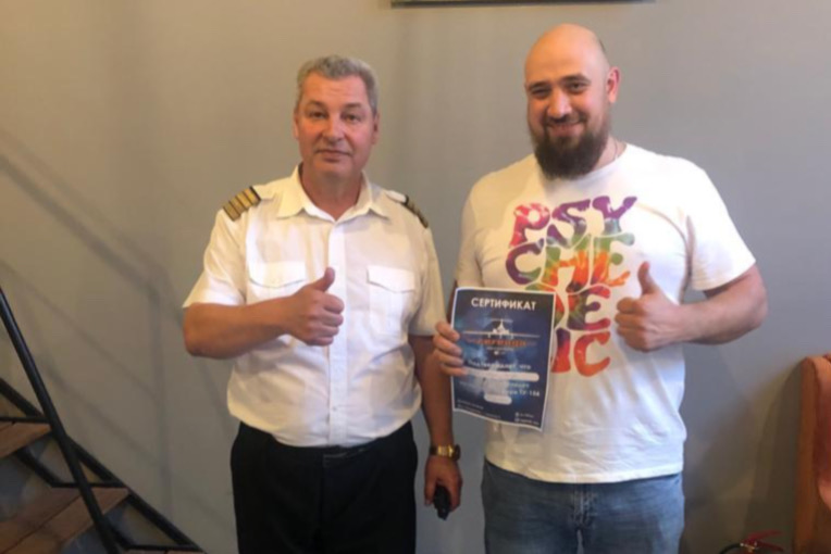 Полёт на авиатренажёре самолёта ТУ-154
4