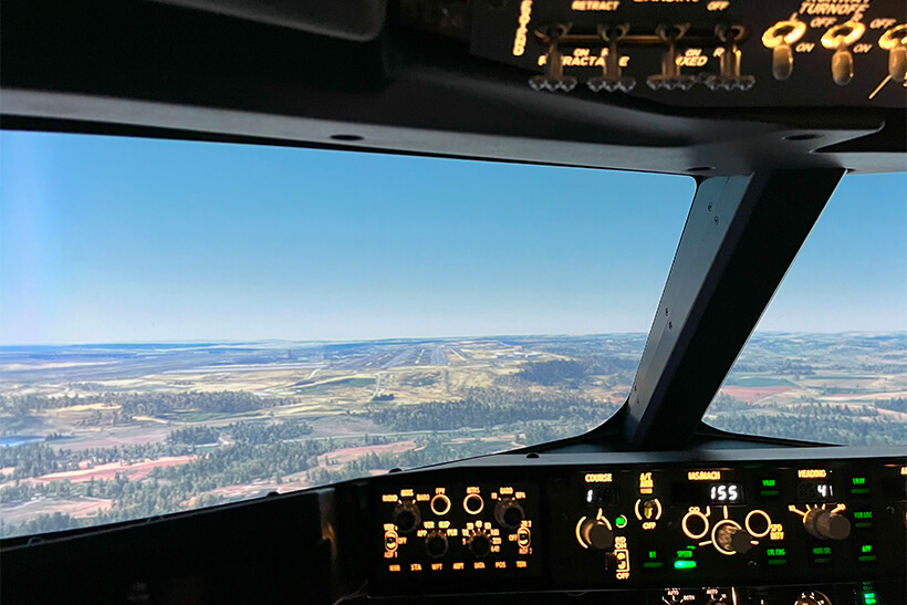 Полёт на авиасимуляторе Boeing 7371