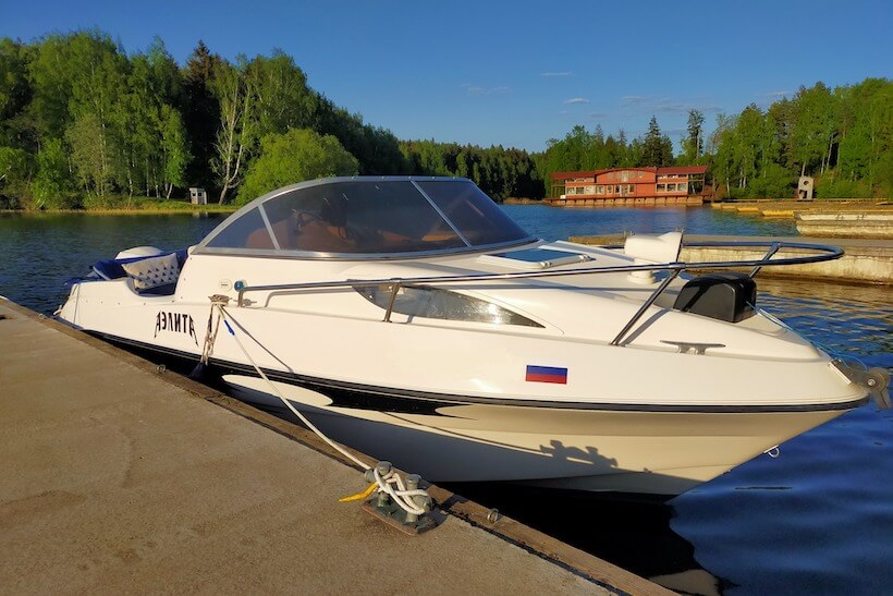 Прогулка на катере в Москве0