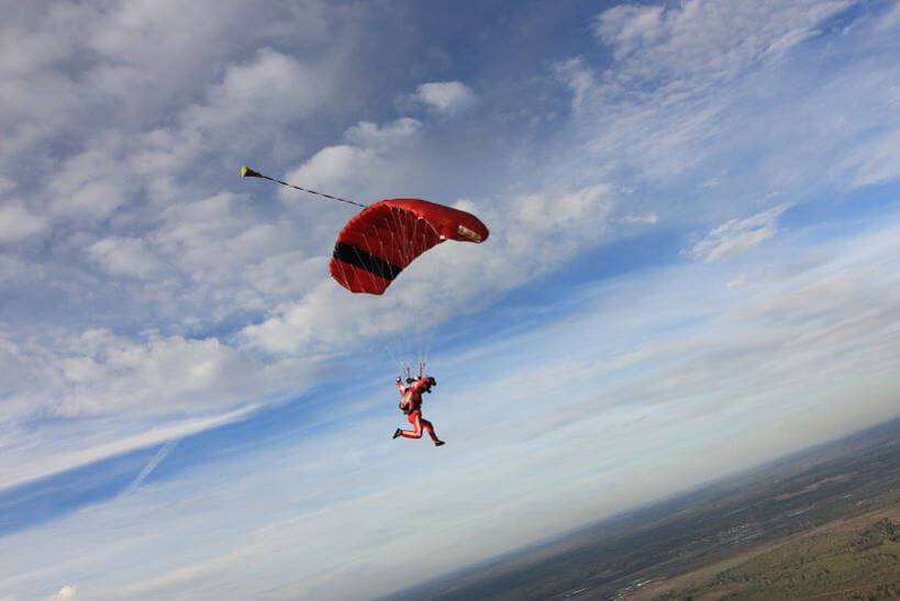 Самостоятельный прыжок с парашютом с 800 метров1