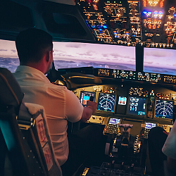 Боинг 737 или Аэрбас A320: полет на авиатренажере (90 мин., до 4 чел.)