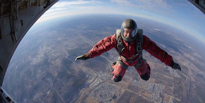 Самостоятельный прыжок с парашютом с 800 метров4