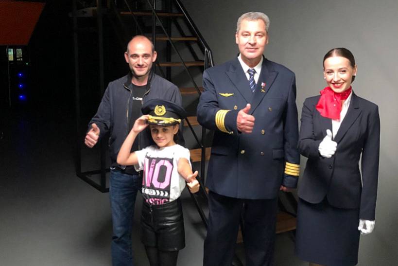 Полёт на авиатренажёре самолёта ТУ-154
3